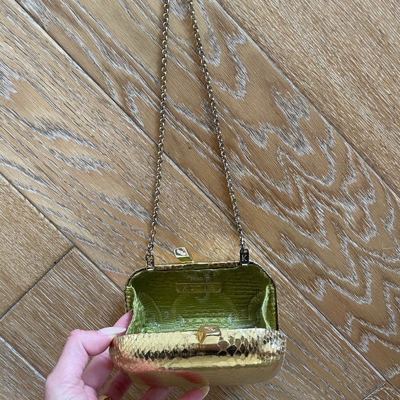 Kotur “Margot” minaudiare Clutch in Gold Snakeskin - Picture 5 of 5